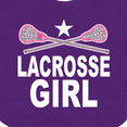 thumbnail image 4 of Inktastic Lacrosse Girl Girls Baby Bib, 4 of 4