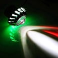 thumbnail image 4 of Faro delantero LED para motocicleta, lente de proyector, halo único, ojo de ángel/diablo, luz puntual, aleación de aluminio blanca + plástico., 4 of 5