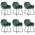 thumbnail image 1 of vidaXL Dining Chairs 6 pcs Green Velvet, 1 of 5