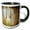 Black/White, variant on 3drose, Distressed Brown Barn Wood Effect, 15oz Mug