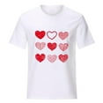 thumbnail image 4 of Mikilon Women Crewneck Tshirts Loose Comfortable Female Blouses Valentines Tops, 4 of 9