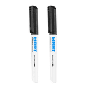 HART Sharp Tip Permanent Markers, Black, 2 Pack
