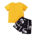 thumbnail image 3 of Otqutp Baby Boys Party Clothing Sets 2pcs Summer Toddler Floral Tree Print Tee and Shorts Set 1 to 6 Years Old for Vacation, 3 of 7