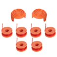 thumbnail image 2 of 6Pcs Trimmer Line String Spool with 2Pcs Cover Parts Set Fit for WORX WA0010 Trimmer, 2 of 5