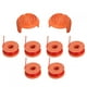 thumbnail image 1 of Carrete de hilo de desbrozadora de 6 uds con juego de piezas de cubierta de 2 uds apto para recortadora WORX WA0010, 1 of 8