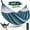 Blue with Rod, variant on RELOIVE Double Camping Hammock - 661 lbs Heavy Duty Canvas Hammock, Portable 2 Person Outdoor Hammock Bed with Ropes & Carrying Bag for Backyard Patio Garden Beach