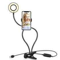 OATIPHO Selfie Phone Light Selfie Ring Lamp Black 1Pack