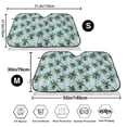 thumbnail image 3 of Picia Flamingos And Palms Curved Windshield Sunshade Accordion Folding Style Auto Shade for Car Truck SUV Van Blocks UV Ray Sun Visor Protector -Small, 3 of 7
