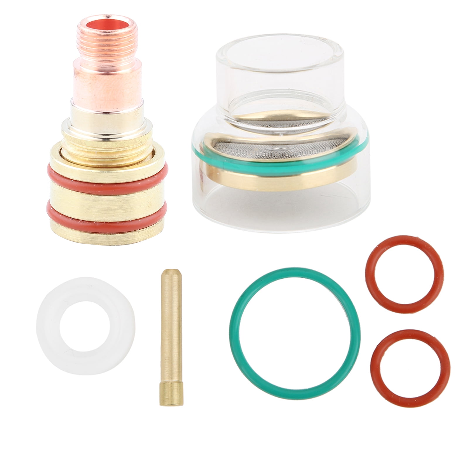TIG Welding Torch Kit For WP17/WP18/WP26 - Includes Glass Cup, Collet, Chuck & O-Rings (2.4mm)