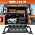 thumbnail image 4 of golytefs Rear Trunk Cargo Rack Basket Tray Steel Shelf for Jeep Wrangler Jl Accessories, 4 of 9