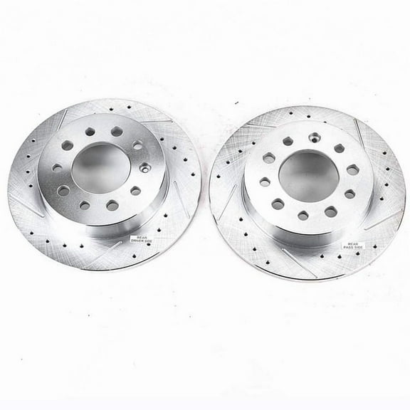 Power Stop JBR1137XPR Evolution Drilled & Slotted Rotors -Rear