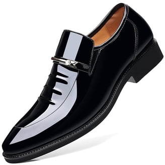 Luciano Patent Leather Loafer, Size 7.5, Mens Men main image 2