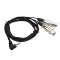 thumbnail image 2 of Divisor De Audio Para Auriculares, Cable Xlr De ángulo Recto De Plástico Xlr De ángulo Recto Con Alta Velocidad De Transmisión Para Cámaras, 2 of 7