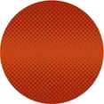 thumbnail image 1 of Ahgly Company Tapis Rond Lavable en Machine Intérieur Transitionnel Rouge Écarlate, 3 Pieds Rond, 1 of 7