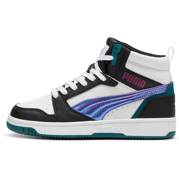 Tenis Puma Rebound V6 Mid Bouncy Sky UNISEX 398725-02 blanco 22