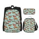 thumbnail image 1 of Easygdp Dachshund Christmas Play Mochila para Niños y Niñas con Set de Caja de Almuerzo y Estuche para Lápices 3 en 1, Mochila Escolar Estampada para Adolescentes, 1 of 7
