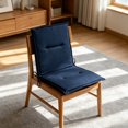 thumbnail image 6 of Outdoor Chair Cushion , Waterproof Patio Seat Cushion with Straps and Removable Cover for Garden, Lawn and Patio Furniture(Navy,One Size), 6 of 6