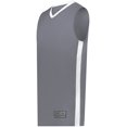 thumbnail image 1 of Augusta Sportswear Men's Standard Match-Up Basbketball Jersey, Graphite/White, Small, 1 of 1