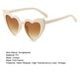 thumbnail image 7 of Vintage Eye Sunglasses Heart Shaped High Translucency Lens Trendy Retro Decorative Cosplay Sun Glasses for Women, 7 of 7