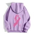 thumbnail image 6 of Breast Cancer Zip Up Hoodie for Women Pink Ribbon Graphic Jackets Fall Winter Oversized Sweatshirt with Pocket, 6 of 6