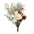 thumbnail image 2 of Flores secas de eucalipto, margaritas y algodón rosa, manualidades florales para el hogar, bodas y fiestas. Blanco, 2 of 3