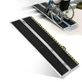 thumbnail image 2 of Kojooin Portable Wheelchair Ramp, 30 Inch Wide 800 lb Capacity Foldable Aluminum Mobility Ramp with Handle for Steps or Curbs, 2 of 8