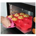 thumbnail image 7 of 24 Cup Silicone Mini Muffin Pans, 2Pcs Silicone Mini Cupcake Pans, Mini Muffin Tin, Silicone Baking Molds for Homemade Muffins, Cupcakes, Tarts, Red, 7 of 7