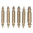 thumbnail image 3 of Broca extractora de tornillos, 6 piezas Extractor de tornillos rotos Extractor de tornillos pelados Diseño a prueba de futuro, 3 of 14