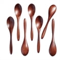 thumbnail image 1 of 7 Cucharas Pequeñas de Madera, Cucharas de Miel de 5,8 Pulgadas para Té, Cucharilla de Miel de Madera para Café, Cuchara de Mesa de Bambú., 1 of 5