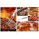 thumbnail image 2 of 2 piece meat fork stainless steel grill fork wooden handle stainless steel meat fork 33cm grill fork carving fork pot fork BBQ kitchen roast turkey me, 2 of 4