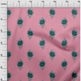 thumbnail image 2 of oneOone Silk Tabby Fabric Leaves & Floral Block Print Sewing Fabric BTY 42 Inch Wide, 2 of 4