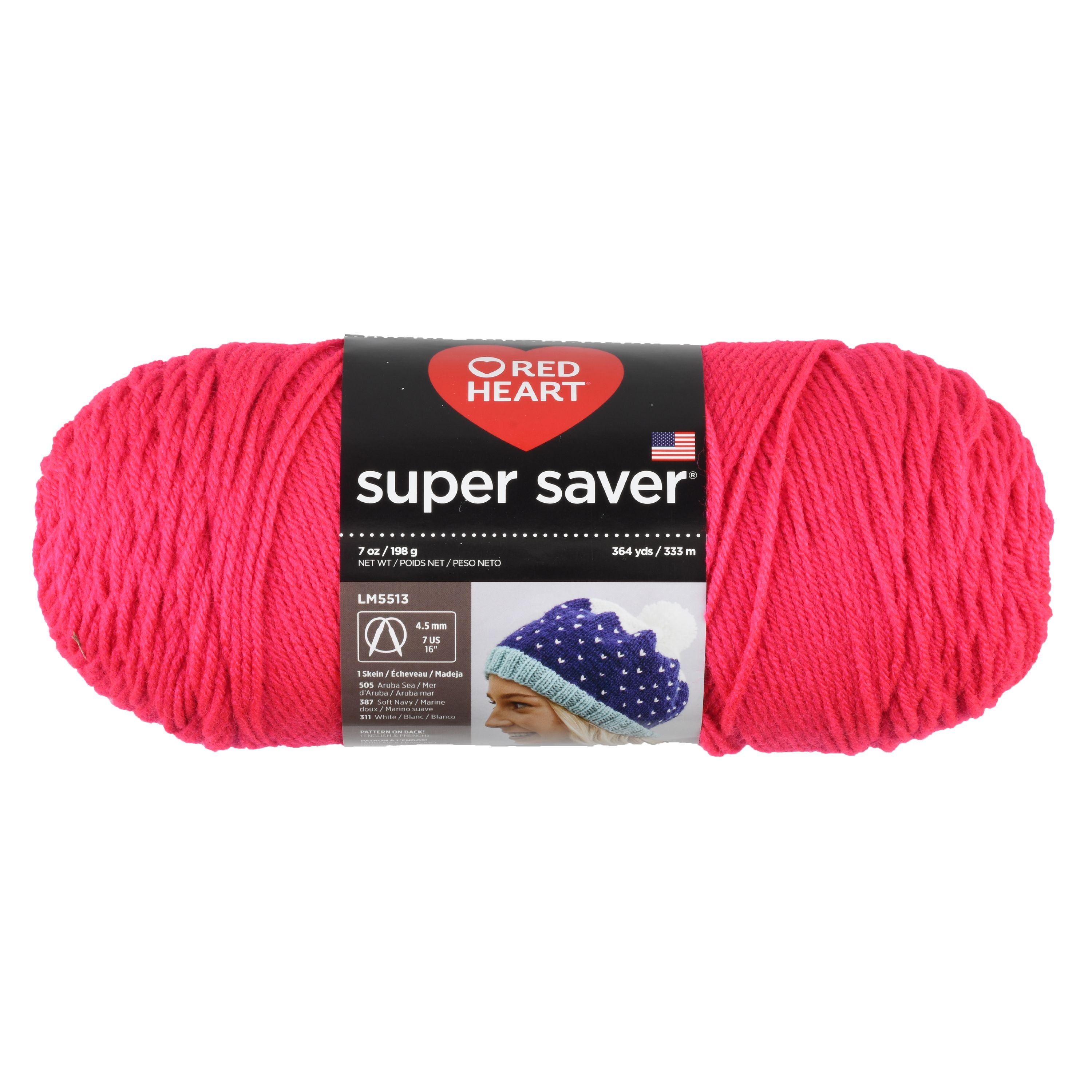 Red Heart Super Saver Grenadine Yarn, 364 Yd.