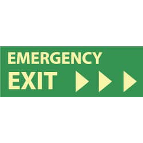 Emergency Exit, Plastic Exit Sign
