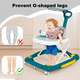 thumbnail image 4 of XunKA 6-in-1 Multifunctional Baby Walker, Foldable Push Walker with Musical Activity Station for 6-24 Months,Green., 4 of 6