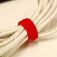 thumbnail image 5 of NavePoint 6 Inch Hook and Loop Reusable Strap Cable Cord Wire Ties 100 Pack Red, 5 of 5