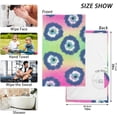 thumbnail image 3 of SKYSONIC Towels 2 Pack, Eye Camo Print for Bathroom Kitchen Travel 16×28 inch, Cotton Bath Towels Lightweight Quickdry for Bathroom Ktichen Travel SPA Gym, 3 of 7