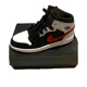 thumbnail image 1 of N I-K-E A i r-Jor-dan 1 mid shoes black white chile red, 1 of 4