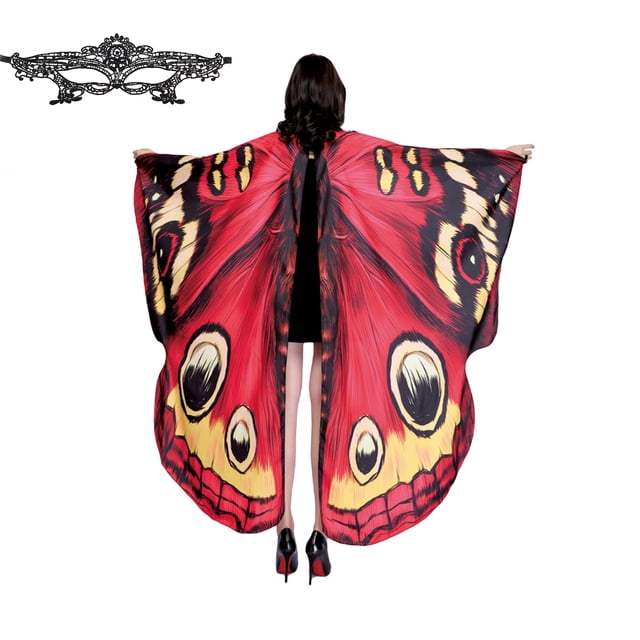 ITFABS Châle Papillon pour Femmes avec Couleur Vive, Sangle de Main Réglable