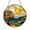 Acrylic 3.5 Inch, variant on Stained Glass Sun Catcher Window Hanging Sunrise Landscape Design, Nature Glass Panel Decor for Window and Home Decor, Indoor Window Art Hanging, Scenic Suncatcher Gift