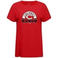 thumbnail image 2 of Women's Levelwear Red Cincinnati Reds Influx Banner Arch T-Shirt, 2 of 3