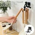 thumbnail image 4 of 1 Set Hanging Hook Punch Free 360 Degree Rotation Traceless 6 Claw Cooking Utensil Storage Rotating Adhesive Hook Daily Use, 4 of 7