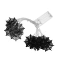 thumbnail image 1 of Luces de cadena con forma de tela de araña 1.5m 10 LED Lámpara de decoración de Halloween de arte de hierro para fiesta de Halloween Festival Cumpleaños sin batería Negro, 1 of 5