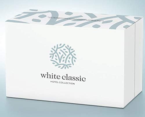 White Classic Bed Pillows for Sleeping 2 Pc Set, Queen Size Pillow Side Sleeper Set, Down Alternative Luxury Hotel Soft Pillow 28x20 Inches | 2 Pack | Queen Size