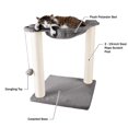 thumbnail image 4 of Hamaca para Gatos con Postes para Rascar PETMAKER Gris, 4 of 6