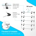 thumbnail image 6 of Martten 14LY-83 Non-Slip Metal 5 Tier Skirt & Pants Space Saving Hanger with Clips, 6 of 7