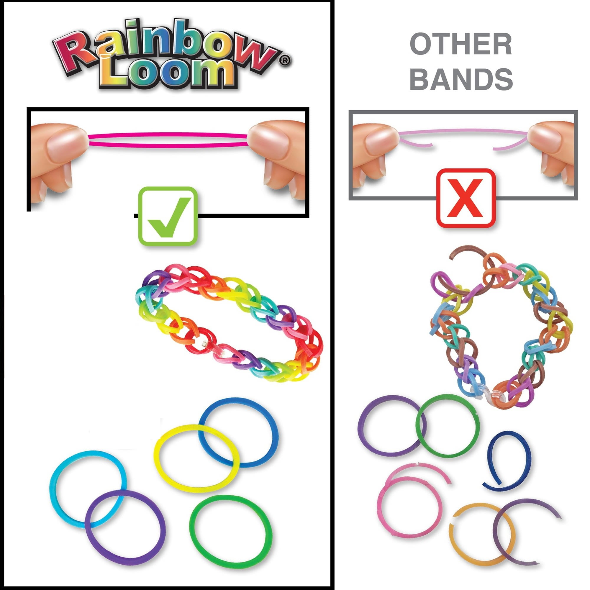 Rainbow Loom® Loomi-Pals™ Mini Combo Set, Features 60 Cute Assorted  Loomi-Pals Charms,1 Happy Loom, 2100 Colorful Bands All in a Carrying Case  for