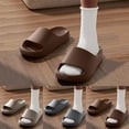 thumbnail image 7 of CQONEPT Cloud Slide Sandals for Women Men Ultra Comfort Recovery Pillow Slippers Soft Summer Beach Shoes with Low Arch Support Gray Size 4.5-5, 7 of 7