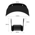 thumbnail image 2 of Soporte de pared Gardzen para colgar mangueras, resistente, 29 x 14 x 14 cm, color negro, 2 of 6