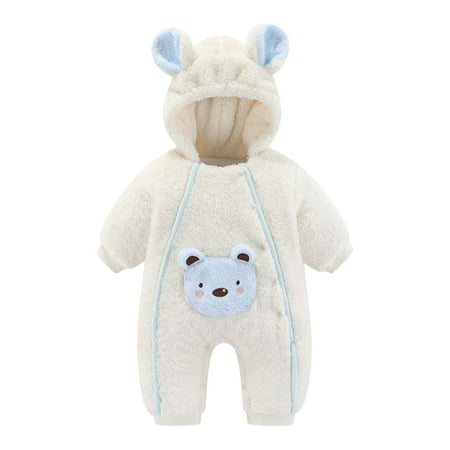 

Toddler Girls Boys Winter Long Sleeve Jumpsuit Bear Ears Outwear Warm Outwear Clothes Baby 3 Months Girl Outfits 1 Yr Old Girl Summer Clothes Baby Girls Nightgowns First Birthday Romper Girl Baby