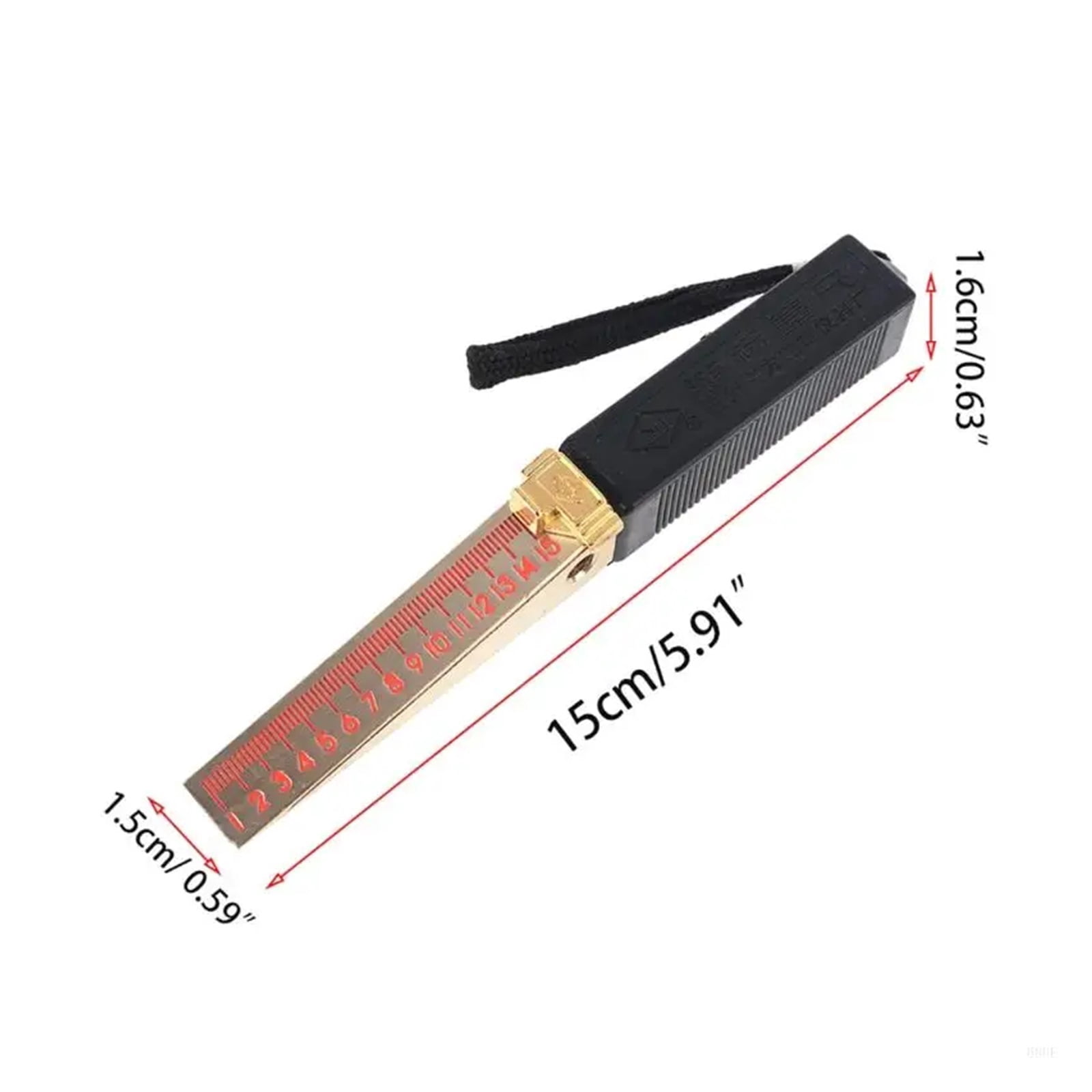 68UE Wedge-Shaped Vernier Feeler Gauge 1-15mm House Engineering Inspection 0.2/0.5mm ,Easy Identification